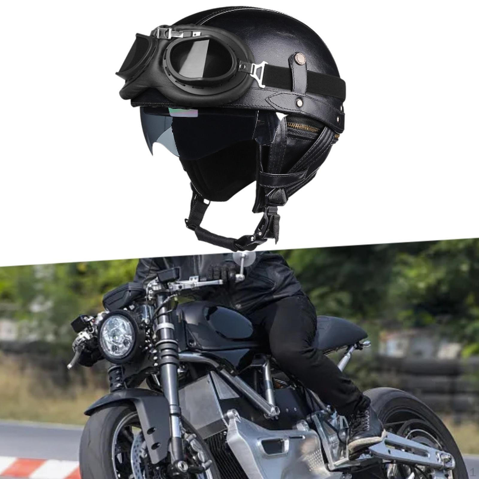 

Мотоциклетный шлем модная новинка с открытым лицом для летних мотоциклистов мужчин и женщин Black M