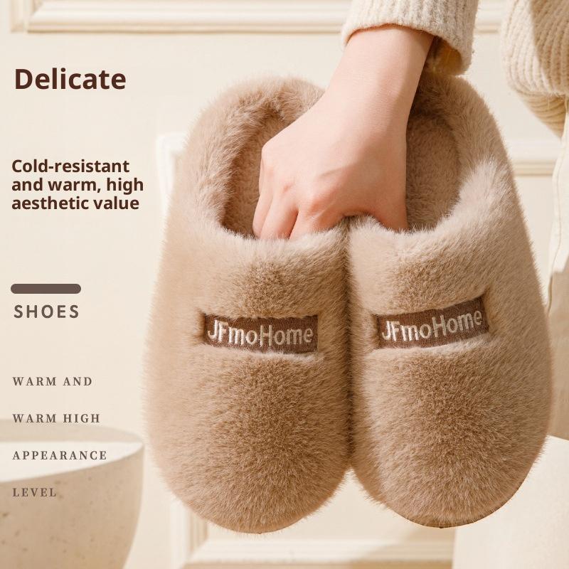 Warm Large Size Cotton Slippers for Men Winter New Indoor Home Non-Slip Thick Sole Men's Cotton Shoes