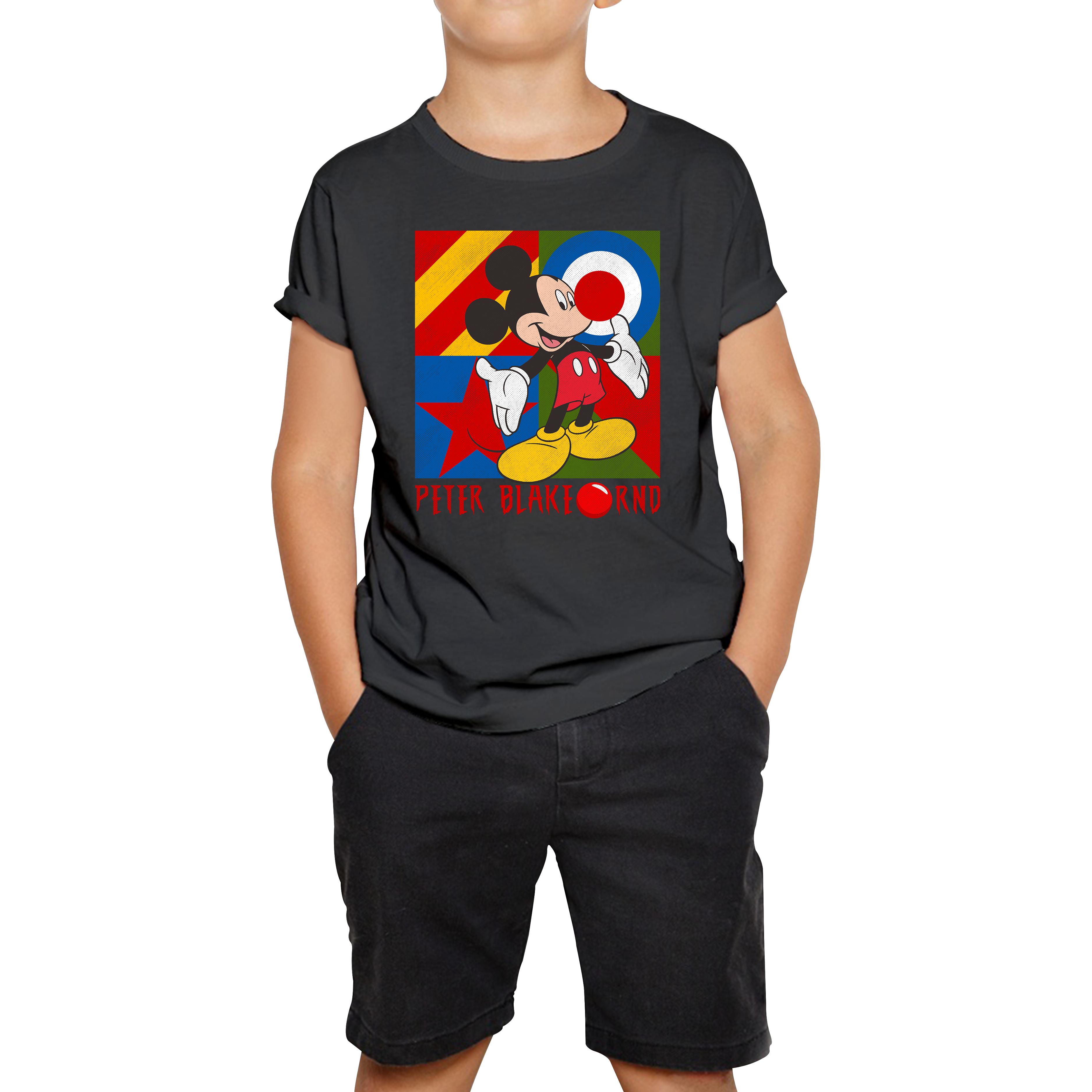 Peter Blake Mickey Mouse Red Nose Day Kids T Shirt 100