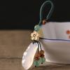 Elegant Chalcedony Four Season Bean Pendant Phone Lanyard Representing Prosperity Suitable For Keys Bags Or Cars
