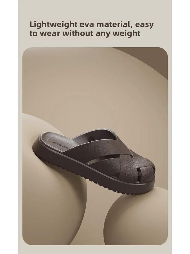 Unisex Geräuschlose Haussandalen mit weicher Sohle - Rutschfeste Sommerschuhe zum Baden & für den Außenbereich