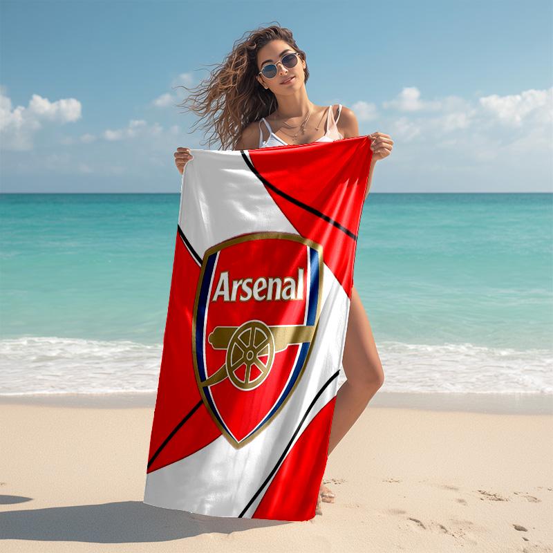 1pc A-Arsenal Beach Towel, Comfortable and Thick, and Swimming/Bath/Picnic/Camping Towel, Suitable for Seaside Beaches