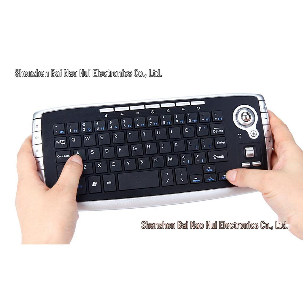 Wireless Trackball & Mini Keyboard Combo Set with 2.4G Connectivity