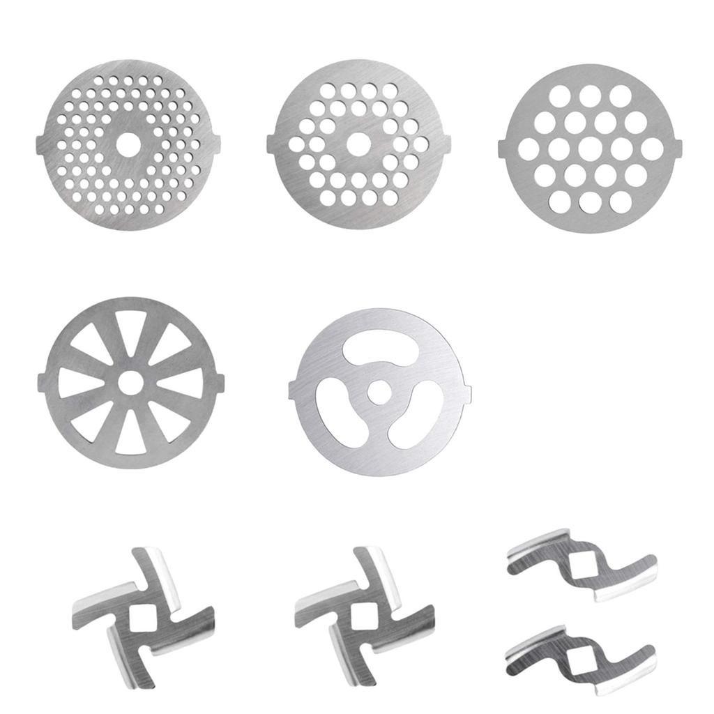 9x Meat Grinder Attachment Parts Blade Kitchen Tools Rustproof Durable