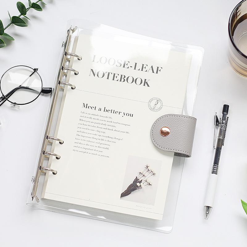 A5 A6 B5 Rose Gold Black With 90 Sheet Inner Page Binder Notebook Cover Diary Agenda Planner Paper Cover School Stationery