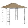 VidaXL Belvedere Garden Gazebo Outdoor Pavilion Reception Tent Garden Marquee Picnics 3x3x2.7 M Taupe 313913