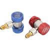 R 134a Gas Quick Connector, HVAC AC Valve Core Manifold with 1 X Blue Quick Coupler for A/C Manifold Gauge Set