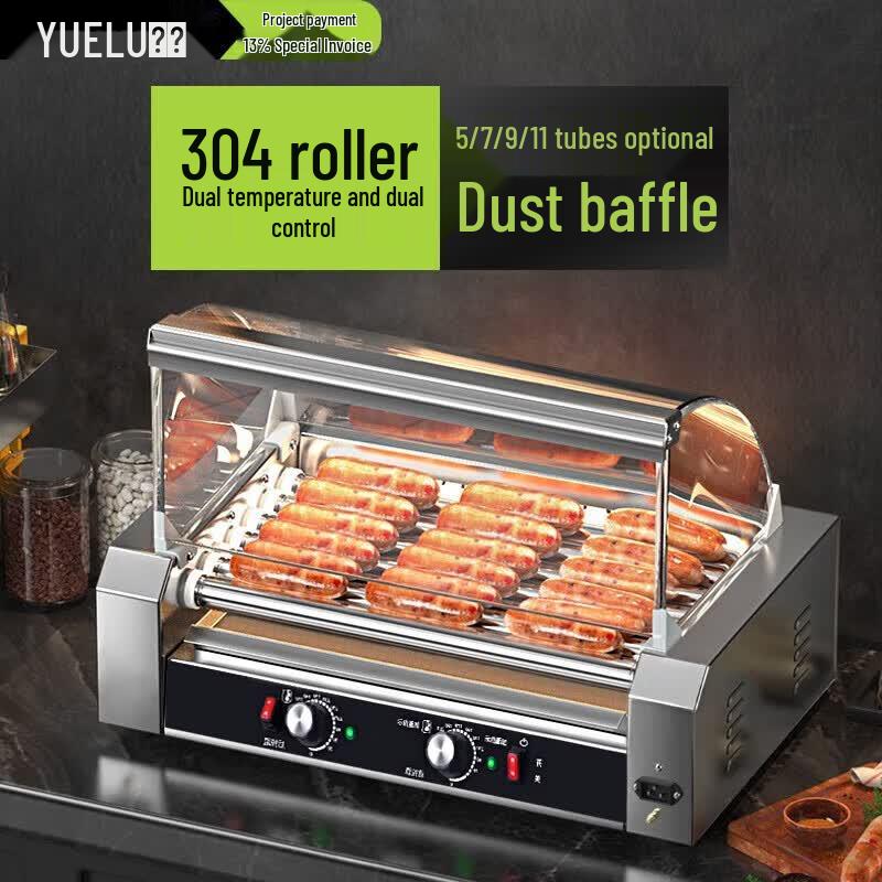 Yue Lu Live 11-Tube Commercial Electric Sausage Roller Grill 590mm L x 500mm W x 440mm H