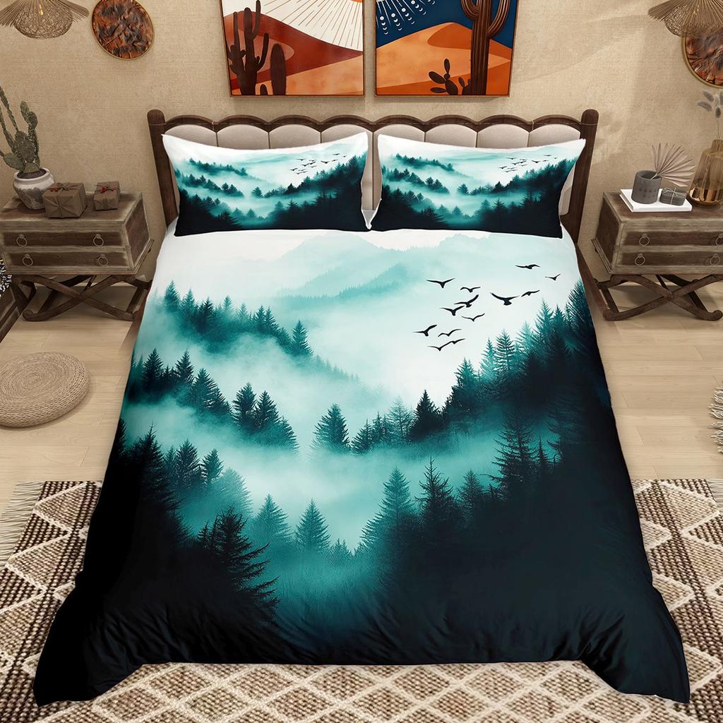 Comforter Homewish Modern Minimalist Abstract Simple Art Bedding Set Botanical Plant Leaves Comforter Set