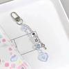 Heart Star Beaded Keychain Pendant Cute Decoration Pendant Keyring Charm