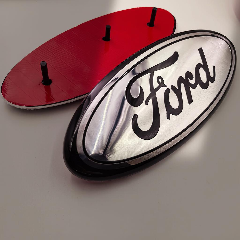 AJF1 forFord Fiat Car Front Hood Emblem Bonnet Badge Rear Trunk Badge Car Front Hood Bonnet Badge 223x90mm Rear Trunk Emblem
