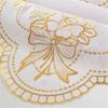 90*140cm Waterproof Oilproof Heat-resistant Wash-free Gold Foil TableclothTable Cover for Kitchen Living Room Decor