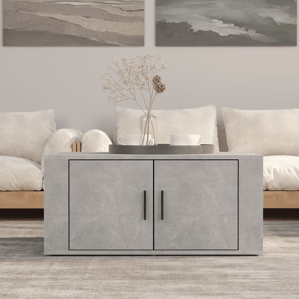 Coffee Table Concrete Grey 80 x 50 x 36 cm Engineered Wood