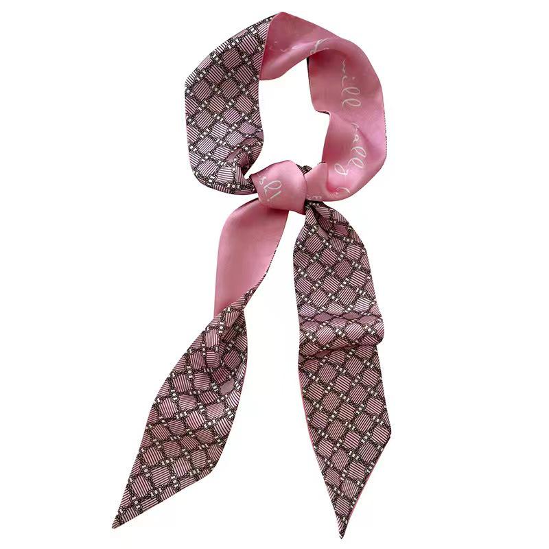 Korean Style Silk Scarf and Hairband Set - Versatile Women's Accessory for Summer