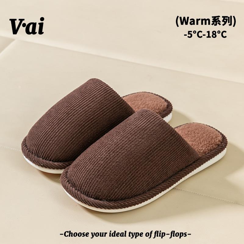 Cixi cotton slippers spring and autumn home use indoor non-slip warm couple plush