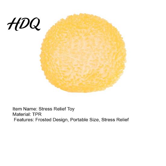 Textured Stress Ball Semitransparent Frosted Anxiety Relief Squeeze Soft Sensory Toy Decompression Fidget Party Favors