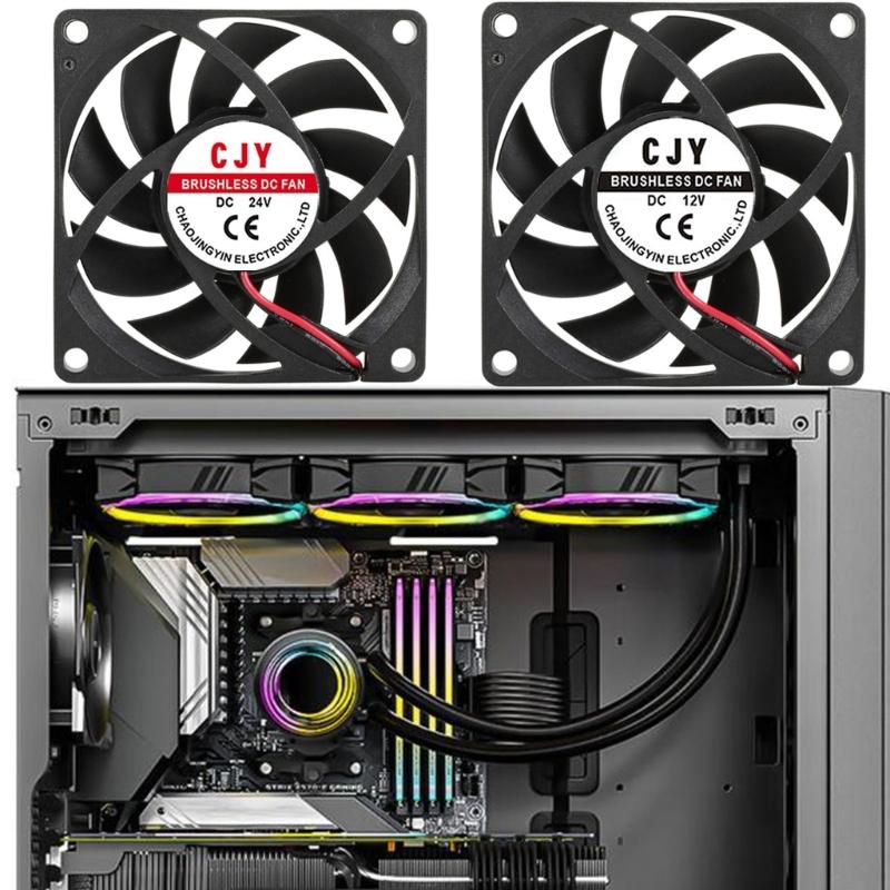 Quiet 7015 PC Cooling Fan High Speed Airflows Quiet Efficient Cooling for Electronics Servers Networking Devices