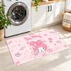 Flannel Kitchen Mat My Melody Soft Area Rug Non Slip Floor Carpet Home Decoration