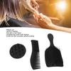 3pcs Hair Comb Set Easy Detangling Hollow Out Comb Wide Teeth Comb Hair Washing Brush Black