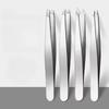 4 Piece Professional Tweezers Set Eyebrow Hair Removal, Beard Plucking, Stainless Steel Angled Tweezers Tools Hair Removal Tool