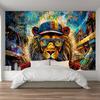 Wallpaper Lion Animals Colorful