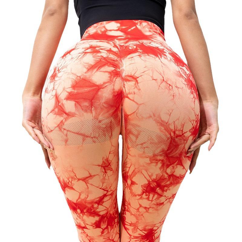High-Waist Tie-Dye Quick-Dry Butt-Lifting Yoga Pants