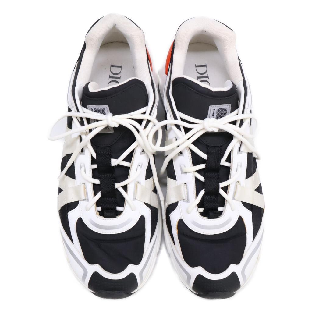 Dior B24 RUNTEK Runtec Seitenlogo Low Cut Schuhe 43 Weiß / schwarz Gebraucht