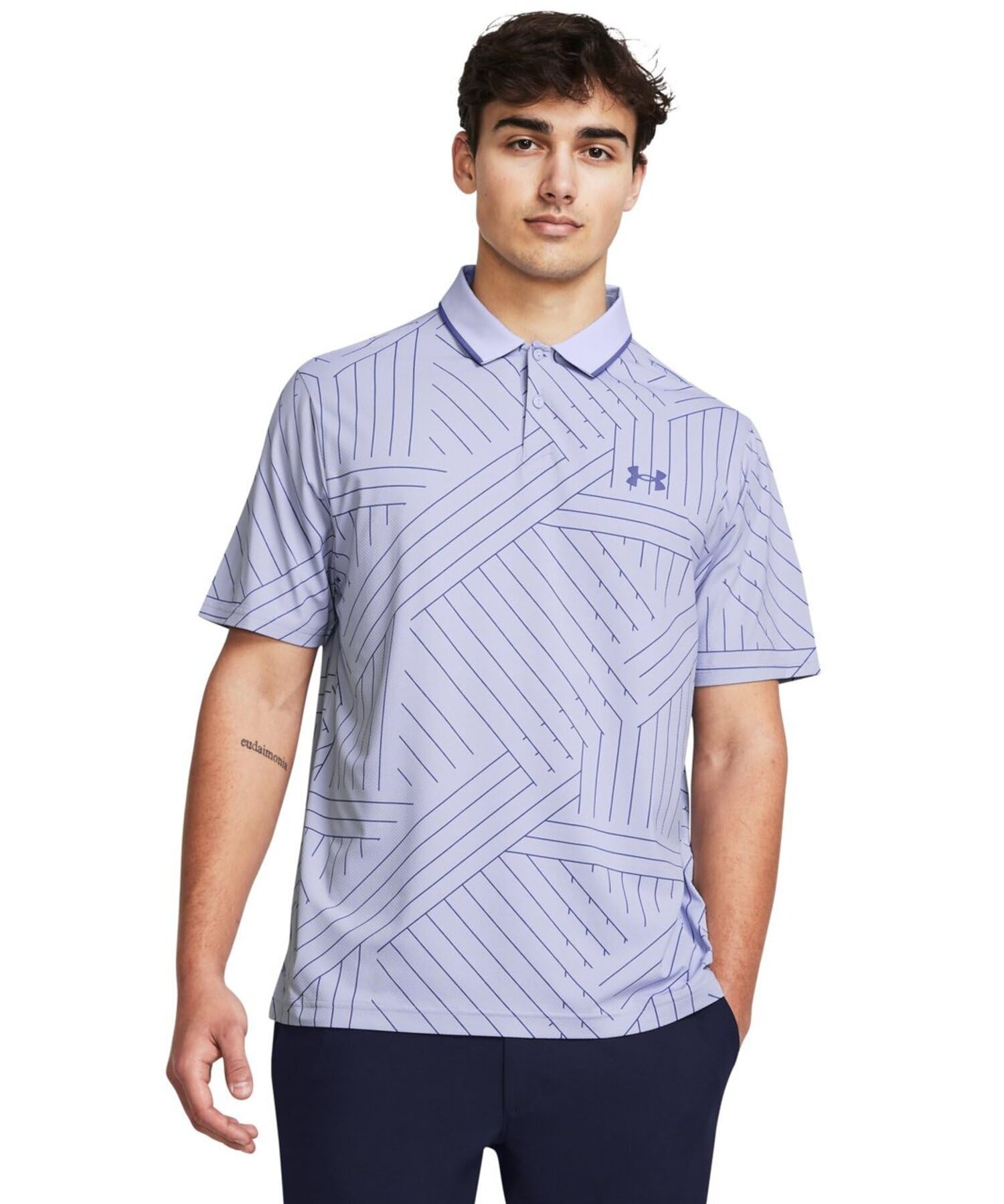 

UA Edge Polo XXL [Under Armour] Iso-Chill Celeste/Starlight/Starlight