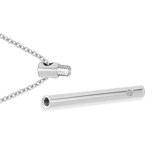 1 Set Pet Urn Necklace High Durability Rust-proof Stainless Steel Jewelry Necklace with Ashes Holder Bottle Pendant for Women