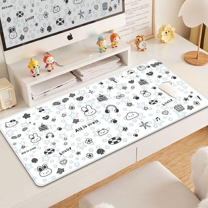 New Arrival Miffy Mouse Pad Cute Cartoon Rabbit Desk Mat Aesthetic Kawaii Computer Accessories for Dorm Bedroom Office Decor