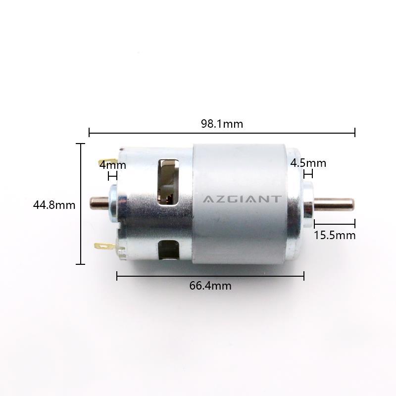 775 motor Round shaft micro DC 12V high torque motor with bearing electric tool motor Lock Actuator Motor