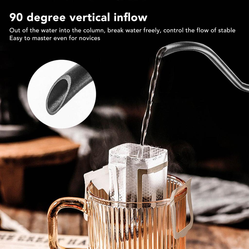 Spout Coffee Pot Professional 600ml Capacity Stainless Steel Gooseneck Coffee Kettle for Home Travel