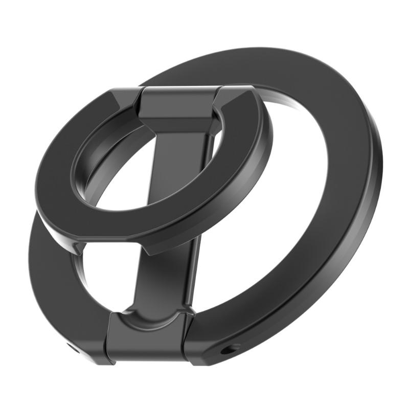 Double-Sided Magnetic Phone Ring Holder Wireless Charging Friendly Adjustable Kickstand for All Smartphones
