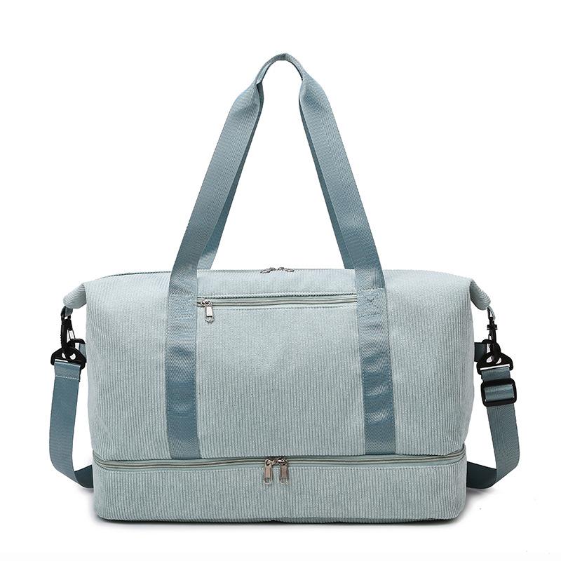 New with shoe compartment sports fitness bag large capacity luggage dry and wet separation handbag boarding travel bag