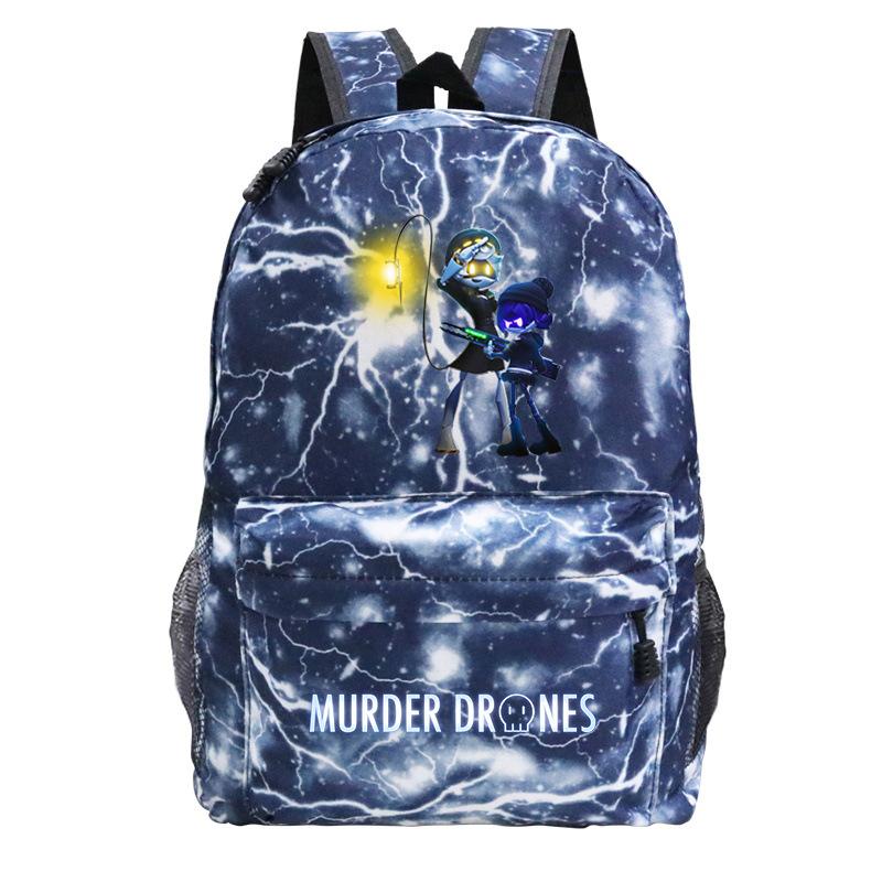 Anime Murder Drones Peripheral Fashion Children's Backpack Large Capacity Load Reduction Student Leisure School Bag