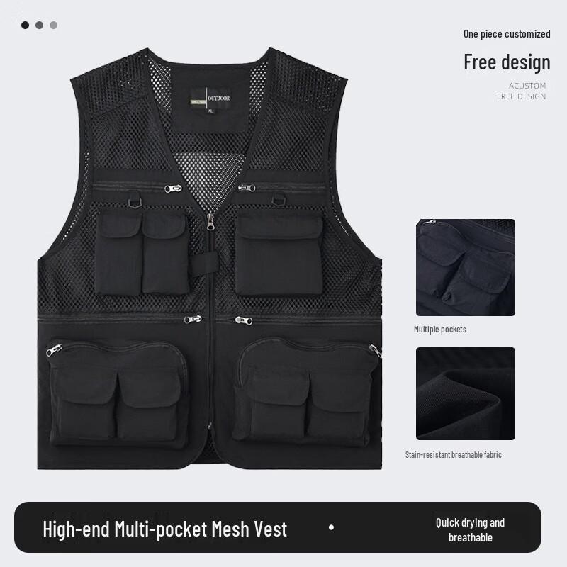 

Qian Yi Yang Outdoor Mesh Multi-Pocket Quick-Dry Vest 2XL