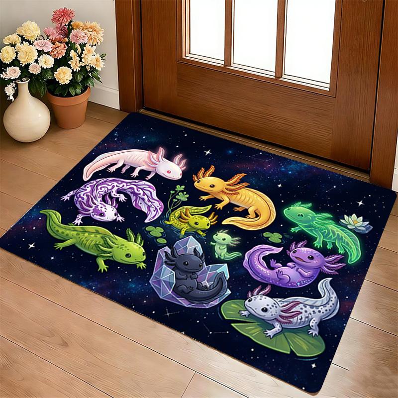 Axolotl Freunde Wohnzimmer Rutschfester Teppich Weicher Teppich Für Schlafzimmer Spielzimmer Sofaecke Büro Heimdeko Fußmatte Weihnachtsgeschenk C92931