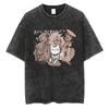 Washed Japanese Anima Dandadan T-shirt Retro Y2k Short Sleeves Harajuku Casual Cotton T-shirt Oversized Trendy Unisex T-shirt