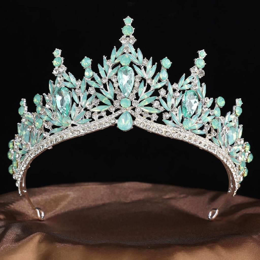 European Luxury Symphony Purple Crown Headgear Wedding Party Banquet Dress Rhinestone Crown Styling Setting Hair Accessories 2026