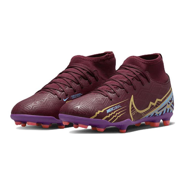 New Nike Kylian Mbapp X Mercurial Superfly 9 Club FG MG 'Dark Beetroot' GS DO9789-694