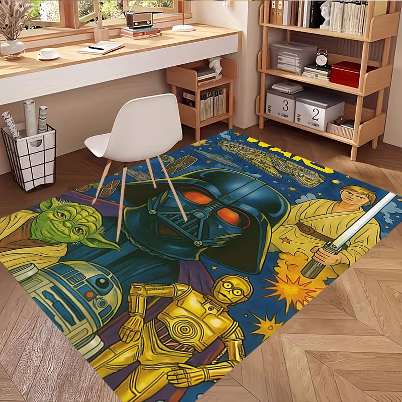 Star Wars Print Rug, Washable Floor Carpet, For Entryway Dorm Laundry Room Office Study, Home Decor Birthday Christmas Gift
