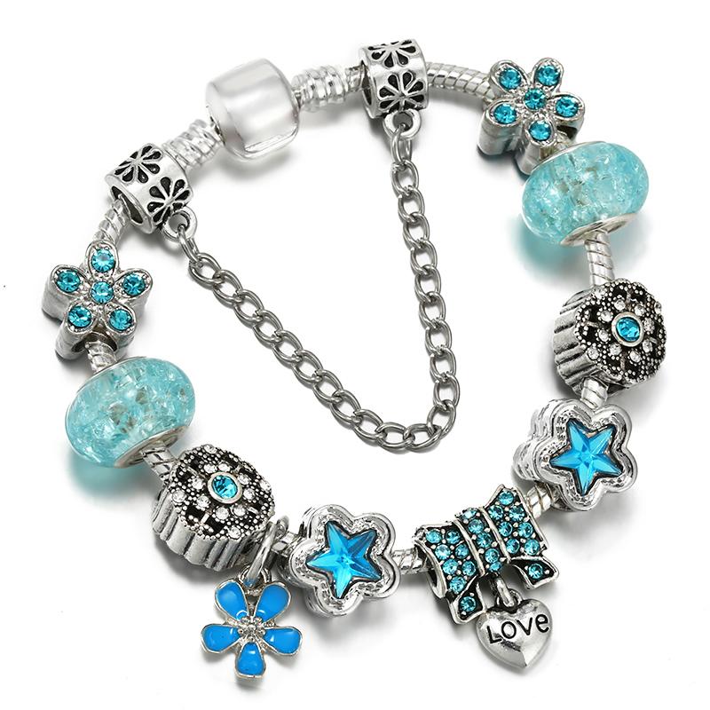 1/16cm 21cm Luxury Cutterfly Snake Chain Bracelet DIY Jewelry Gift For Women Men 41 Styles Trendy Fashion
