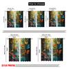 2pcs,2D Plane Printing Light Filtering Curtains Butterfly Paradise 100% Polyester (without Rod) Festive for Bedroom Living Room