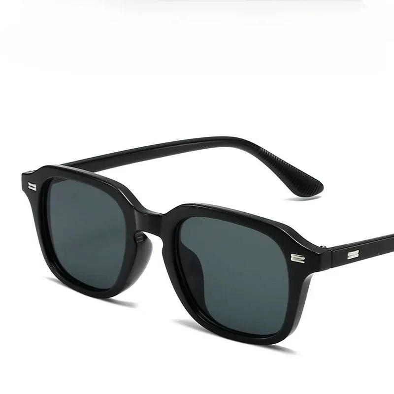 Fashion Retro Square Frame Blue Light Blocking Glasses Office Work Glasses UV Protection Anti-Reflective Computer Sunglasses
