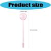 6 Pieces Colorful Glass Spoons Handcrafted Teaspoon for Dessert Presentation Use Practical Kitchen Tool