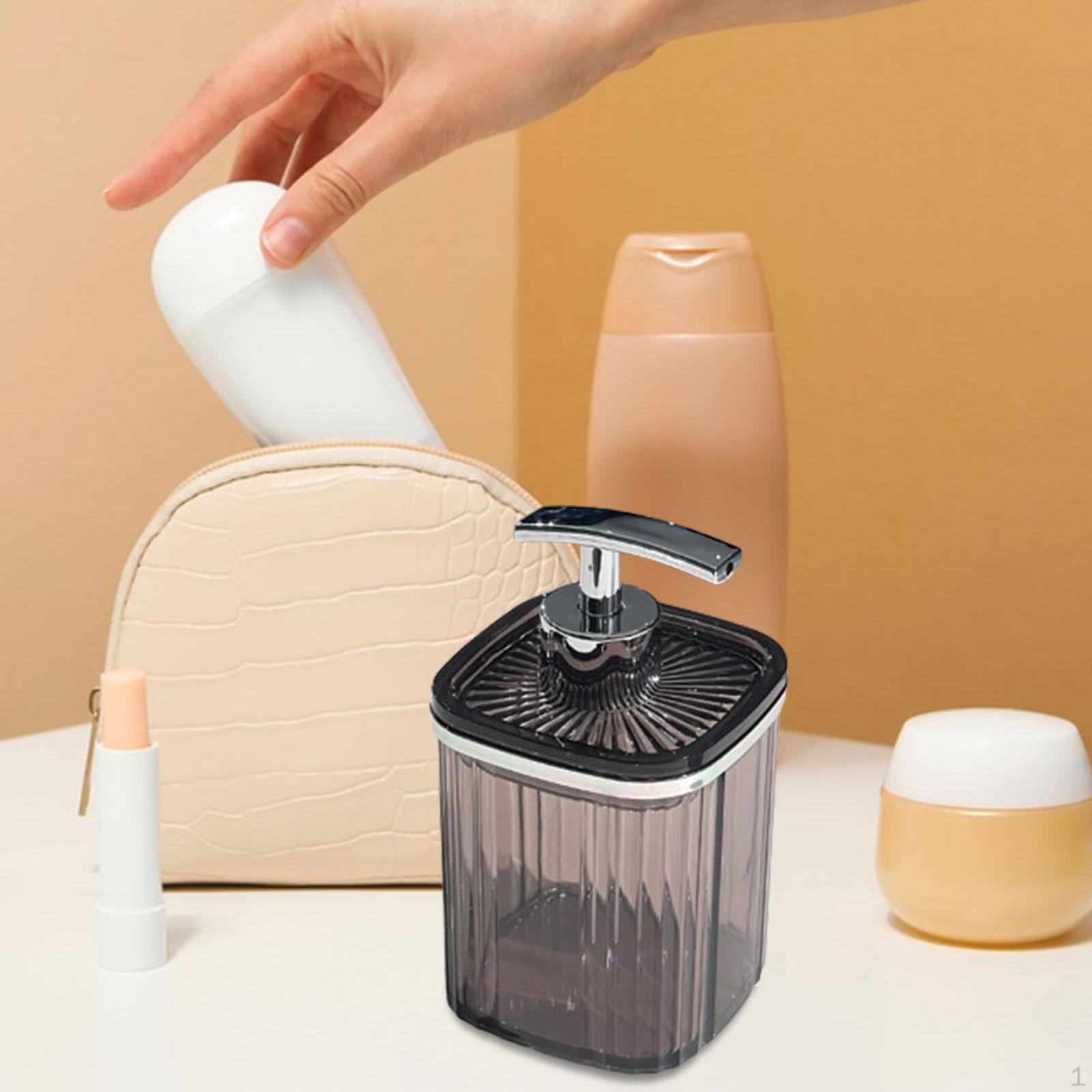 

Dish Soap Dispenser Lotion with Pump Shampoo Bottle Body Wash Shower Gel Gray Brown