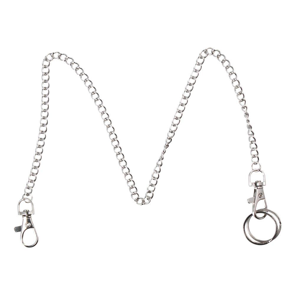 Pants Chain Metal Long Pocket Chains 45cm 25cm Wallet Chain Silver 60cm Purse Handbag Strap For Wallet