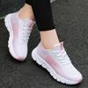 Flying Weaving Sports Shoes Women's Running Sports Mesh Flat Shoes Platform Sneakers Women Tenis Gym Vulcanized Shoes White Fema