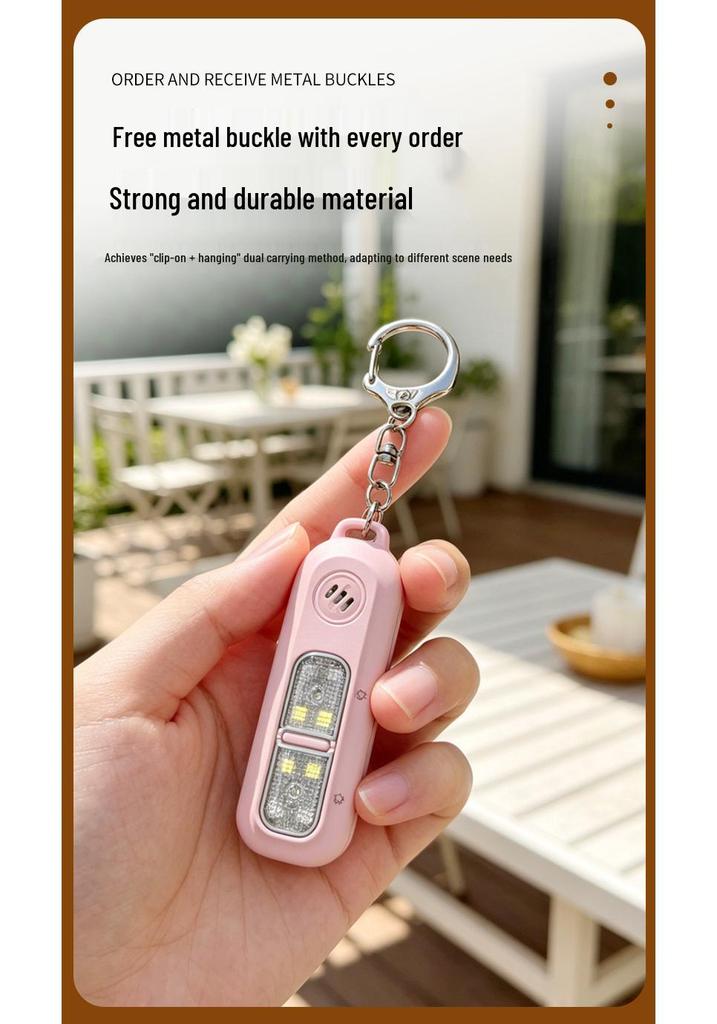Rechargeable Personal Alarm for Home, Children, Women & Outdoor Safety - Anti-Wolf Protection Device