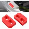 Canitu 2 Peças Buchas de Revestimento de Porta Vermelhas de Reposição, Kit de Buchas de Porta Usinado em CNC Buchas de Revestimento de Porta e Manuseio Melhora a Rigidez para Mazda